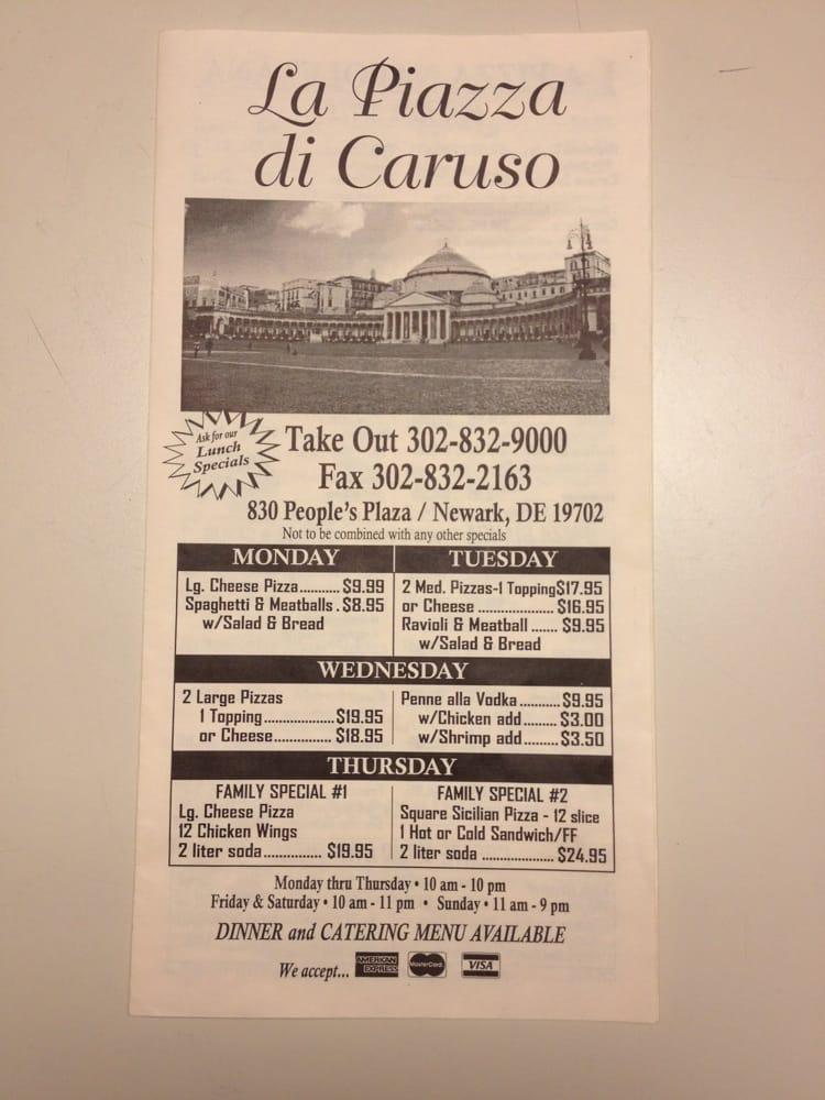 La Piazza Di Caruso Menu image 3